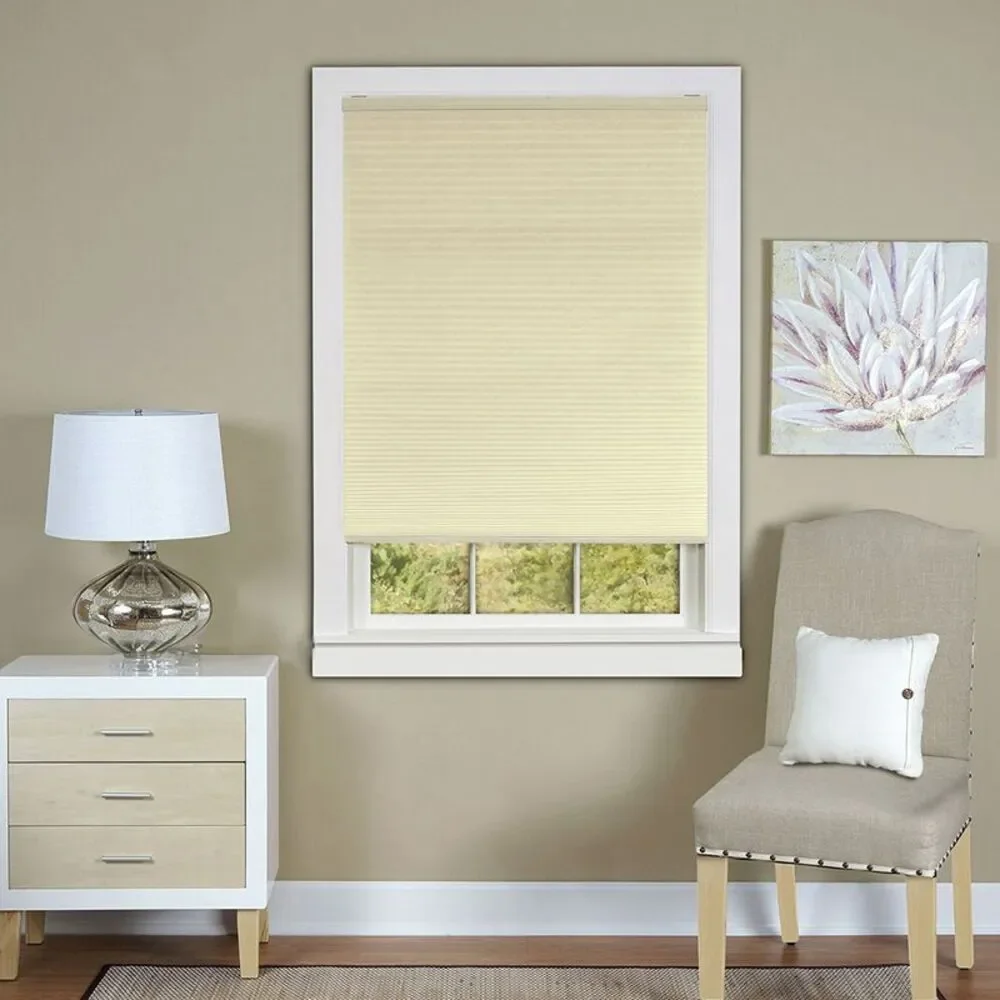 PowerSellerUSA Cordless Window Shades for Inside or Outside Mount, 3/8 Inch